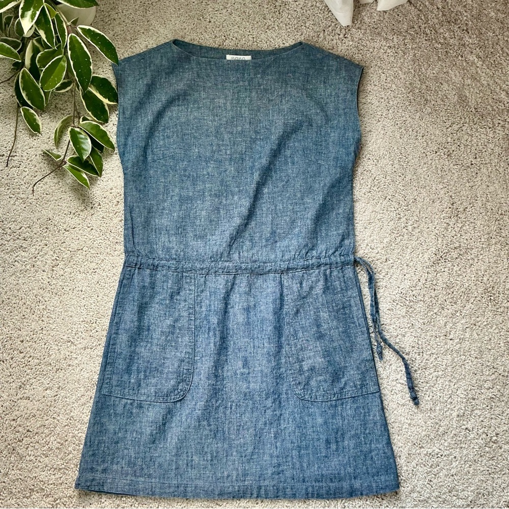 Chambray Sleeveless Dress
